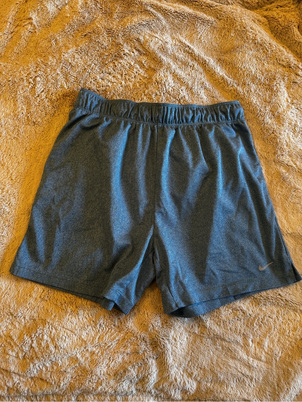 Nike Heathered Light Blue Performance Shorts